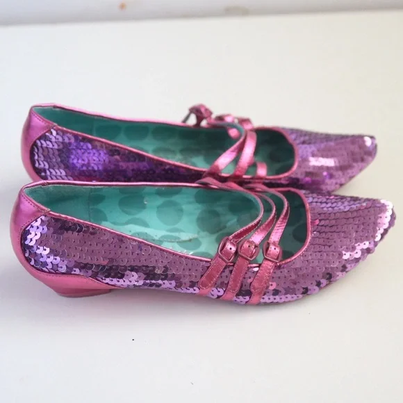 Irregular Choice Fuchsia glitter size 8 - Picture 4 of 8